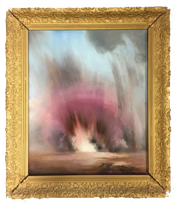 schilderij pink mist1